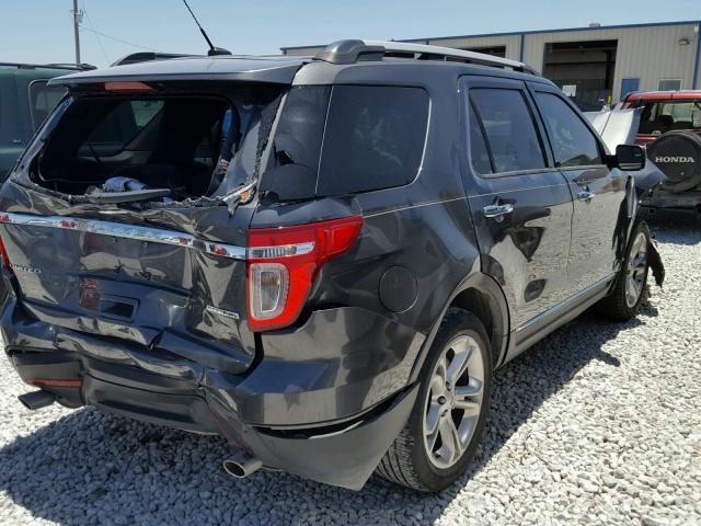 1FM5K7F85FGC48519 - 2015 FORD EXPLORER L GRAY photo 4