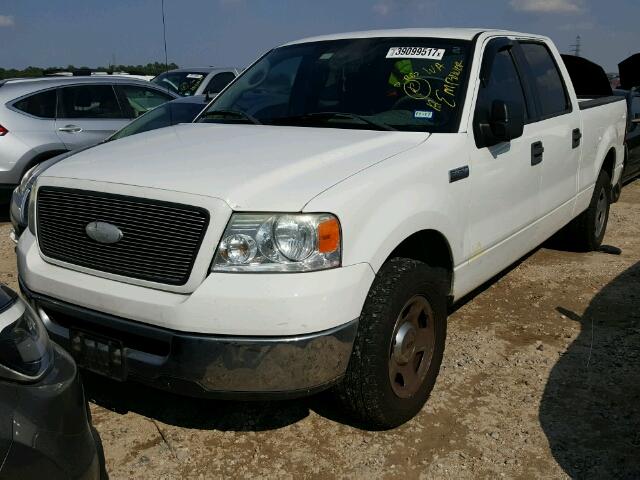 1FTRW12W56FB03417 - 2006 FORD F150 WHITE photo 2