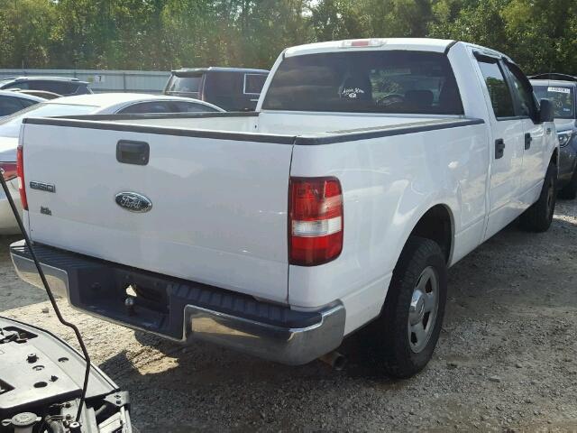 1FTRW12W56FB03417 - 2006 FORD F150 WHITE photo 4