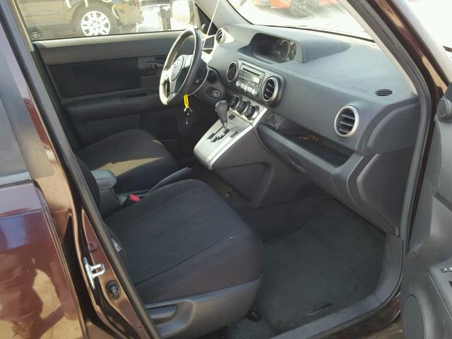 JTLKE50E181050564 - 2008 TOYOTA SCION XB ბურგუნდია ფოტო 5
