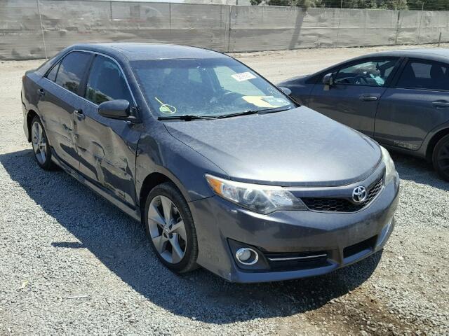 4T1BK1FK2CU005968 - 2012 TOYOTA CAMRY SE CHARCOAL photo 1