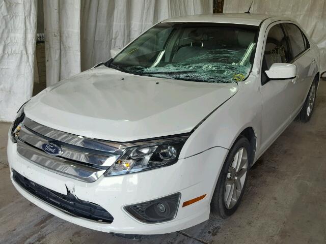 3FAHP0JA9CR303195 - 2012 FORD FUSION SEL WHITE photo 2