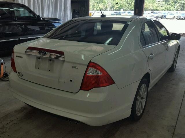 3FAHP0JA9CR303195 - 2012 FORD FUSION SEL WHITE photo 4