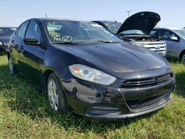 1C3CDFAA3FD407277 - 2015 DODGE DART SE BLACK photo 1