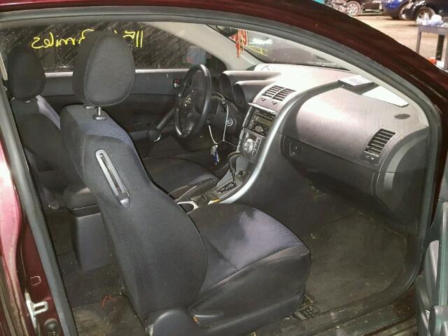 JTKDE177050012810 - 2005 TOYOTA SCION TC 红色 照片 5