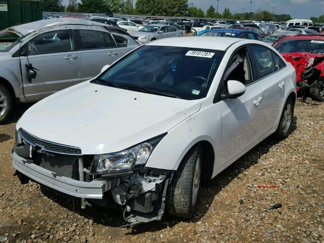 1G1PF5SC2C7252466 - 2012 CHEVROLET CRUZE LT WHITE photo 2