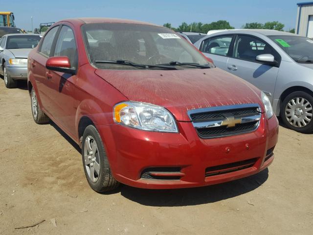KL1TD5DE4BB192901 - 2011 CHEVROLET AVEO LS RED photo 1
