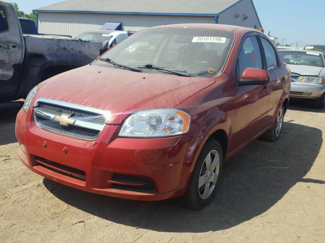KL1TD5DE4BB192901 - 2011 CHEVROLET AVEO LS RED photo 2