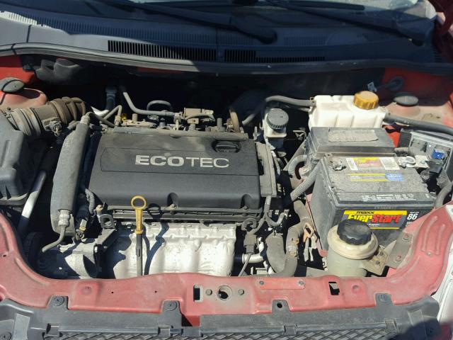 KL1TD5DE4BB192901 - 2011 CHEVROLET AVEO LS RED photo 7
