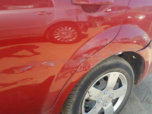 KL1TD5DE4BB192901 - 2011 CHEVROLET AVEO LS RED photo 9