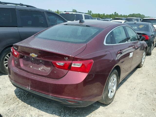 1G1ZB5ST2GF213120 - 2016 CHEVROLET MALIBU LS أرجواني صورة 4