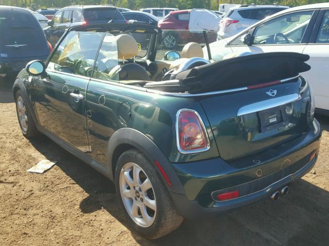 WMWMS33529TG89314 - 2009 MINI COOPER S GREEN photo 3