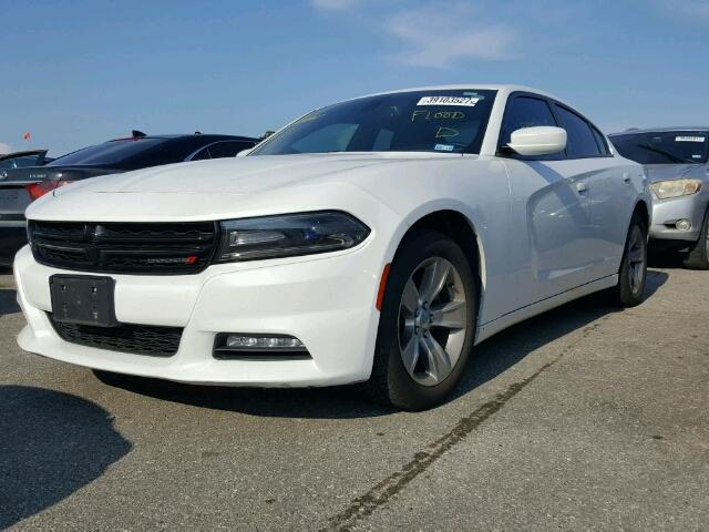 2C3CDXHG9FH805693 - 2015 DODGE CHARGER SX WHITE photo 2