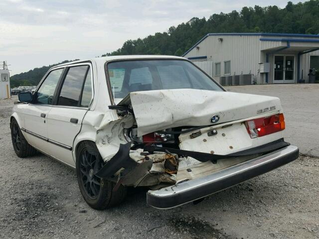 WBAAE5401H8810325 - 1987 BMW 325 BASE WHITE photo 3