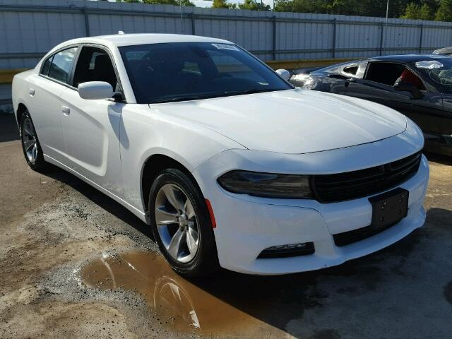 2C3CDXHG7FH824419 - 2015 DODGE CHARGER WHITE photo 1