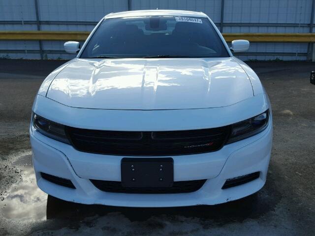 2C3CDXHG7FH824419 - 2015 DODGE CHARGER WHITE photo 9