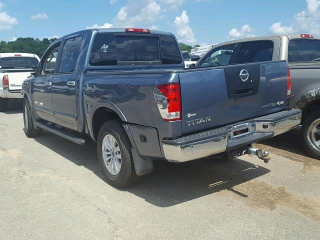 1N6BA0EC3BN305648 - 2011 NISSAN TITAN S BLUE photo 3