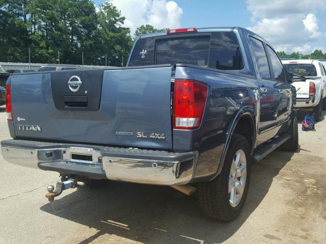 1N6BA0EC3BN305648 - 2011 NISSAN TITAN S BLUE photo 4