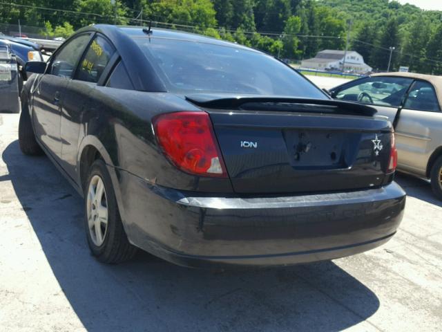 1G8AN15F17Z113285 - 2007 SATURN ION LEVEL BLACK photo 3