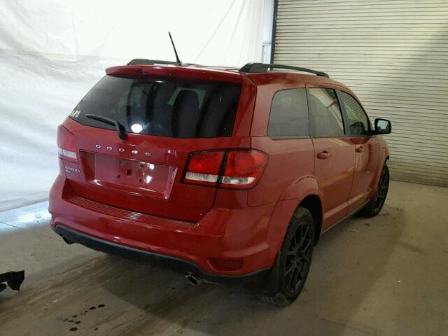 3C4PDDBG5DT705972 - 2013 DODGE JOURNEY SX RED photo 4