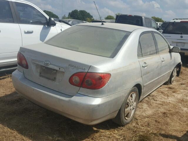 1NXBR32E96Z680258 - 2006 TOYOTA COROLLA SILVER photo 4