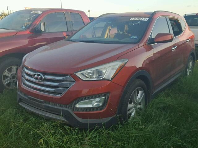 5XYZU3LAXDG067917 - 2013 HYUNDAI SANTA FE S ORANGE photo 2