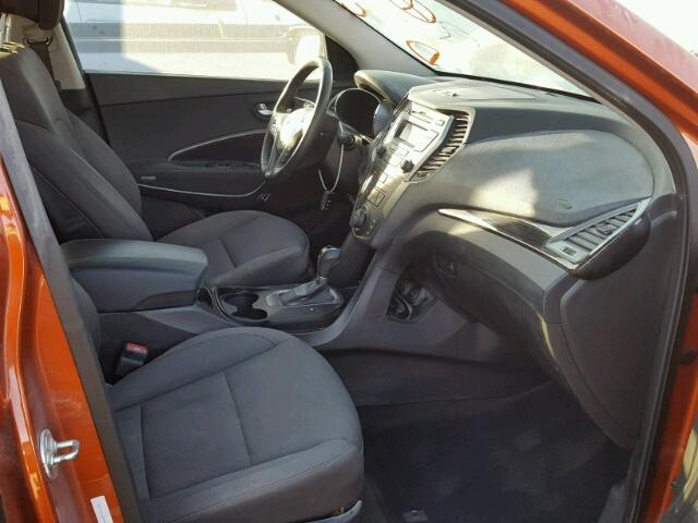 5XYZU3LAXDG067917 - 2013 HYUNDAI SANTA FE S ORANGE photo 5