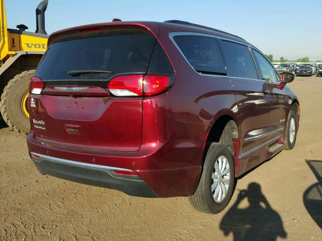 2C4RC1BGXHR739778 - 2017 CHRYSLER PACIFICA T BURGUNDY photo 4