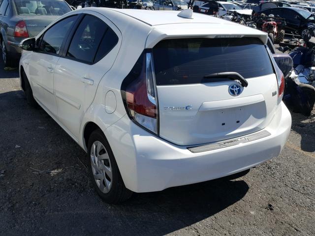 JTDKDTB30F1111687 - 2015 TOYOTA PRIUS C WHITE photo 3