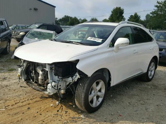 2T2BK1BA2DC202442 - 2013 LEXUS RX 350 WHITE photo 2