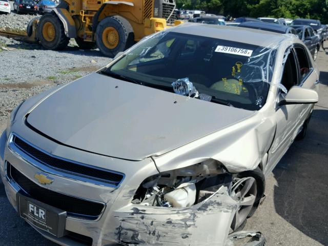 1G1ZC5E00CF344832 - 2012 CHEVROLET MALIBU 1LT ოქროსფერი ფოტო 9