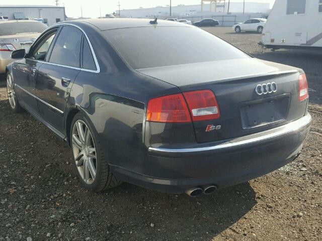 WAUPN44E57N009705 - 2007 AUDI S8 QUATTRO BLACK photo 3