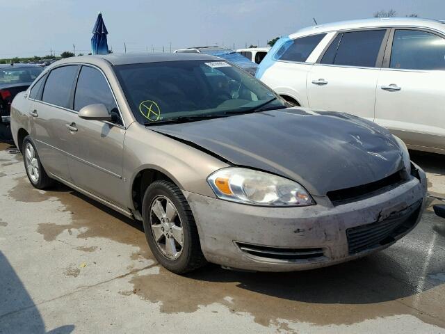 2G1WT58NX79334754 - 2007 CHEVROLET IMPALA LT GOLD photo 1