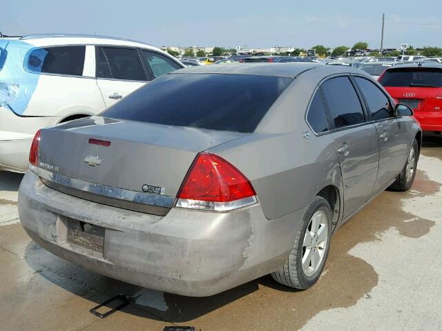 2G1WT58NX79334754 - 2007 CHEVROLET IMPALA LT GOLD photo 4