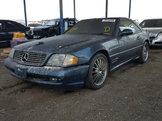 WDBFA68F9XF181107 - 1999 MERCEDES-BENZ SL 500 GREEN photo 2