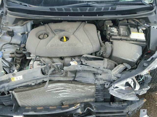 5NPDH4AE0FH652480 - 2015 HYUNDAI ELANTRA SE SILVER photo 7