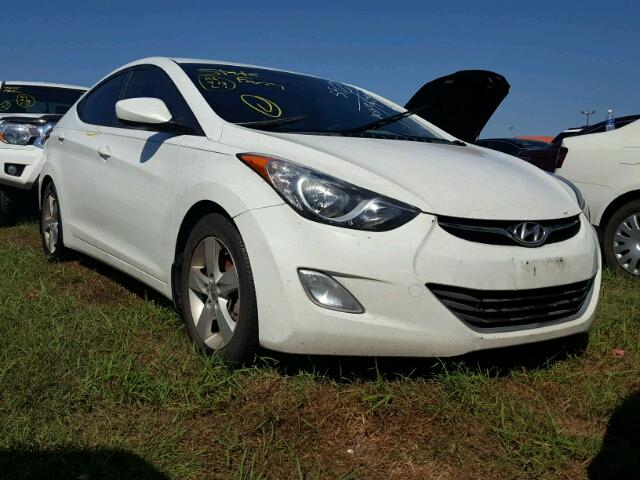 5NPDH4AE5DH420888 - 2013 HYUNDAI ELANTRA WHITE photo 1