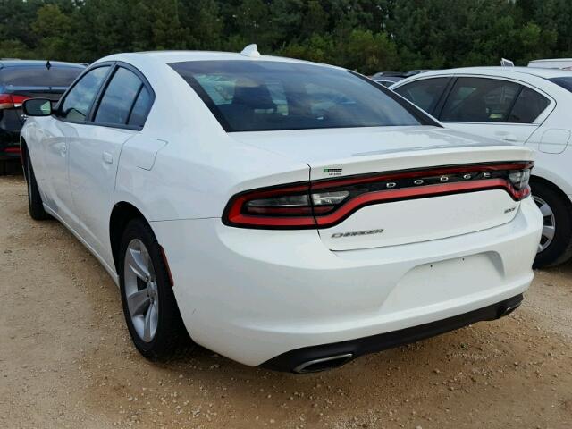 2C3CDXHGXGH187057 - 2016 DODGE CHARGER SX WHITE photo 3