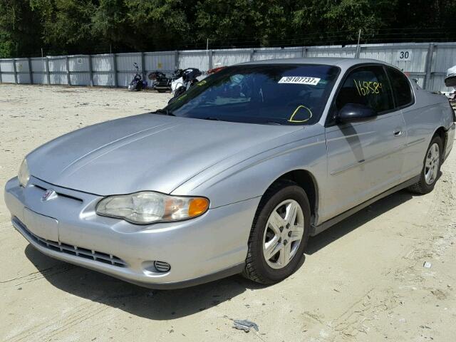 2G1WW12E619181760 - 2001 CHEVROLET MONTE CARL ვერცხლისფერი ფოტო 2