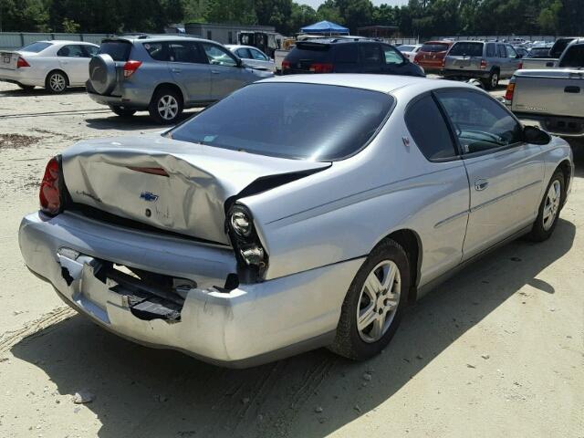 2G1WW12E619181760 - 2001 CHEVROLET MONTE CARL ვერცხლისფერი ფოტო 4