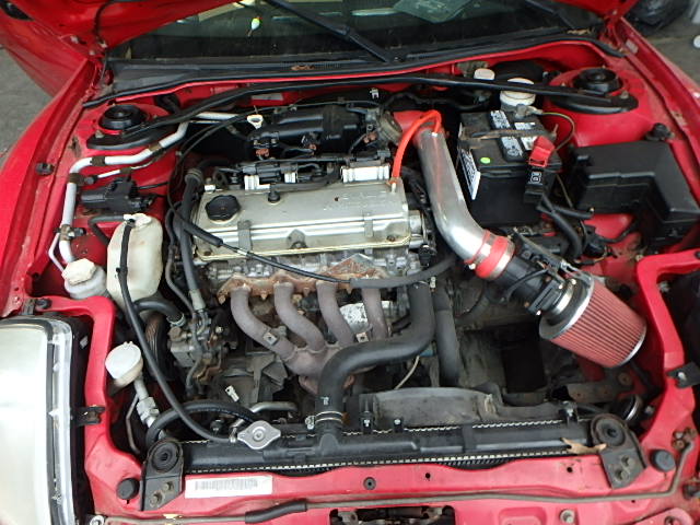 4A3AE35G21E003352 - 2001 MITSUBISHI ECLIPSE SP RED photo 7