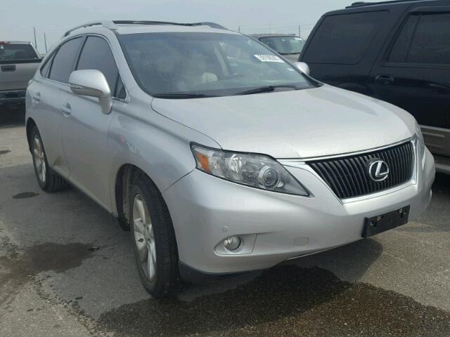 2T2ZK1BA7AC014543 - 2010 LEXUS RX 350 SILVER photo 1