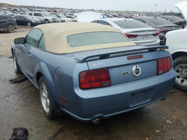 1ZVHT85H285144040 - 2008 FORD MUSTANG GT BLUE photo 3