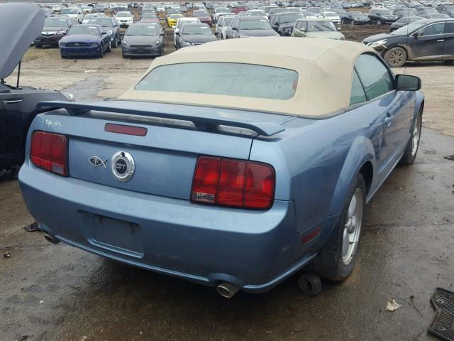 1ZVHT85H285144040 - 2008 FORD MUSTANG GT BLUE photo 4