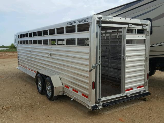 4FGB22426FC137293 - 2014 FEATHERLITE MFG INC LIVESTOCK GRAY photo 4