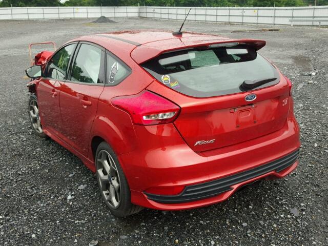 1FADP3L99JL255082 - 2018 FORD FOCUS ST RED photo 3