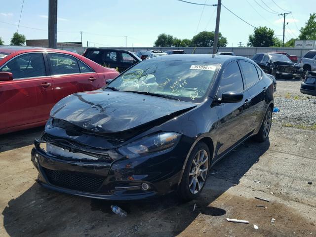 1C3CDFBB4ED673512 - 2014 DODGE DART SXT BLACK photo 2