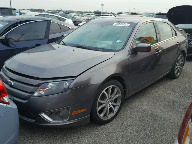 3FAHP0JA1AR342683 - 2010 FORD FUSION SEL GRAY photo 2