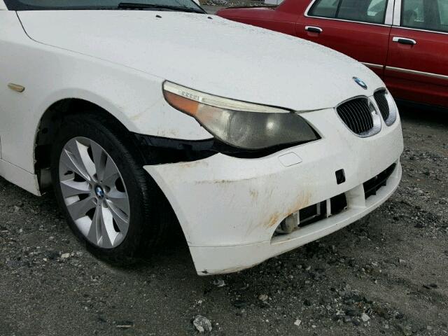 WBANB33544B111392 - 2004 BMW 545 I WHITE photo 9