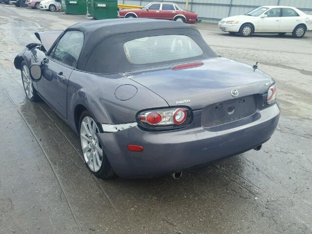 JM1NC25F160121585 - 2006 MAZDA MX-5 MIATA GRAY photo 3